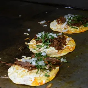 a close up view of the food