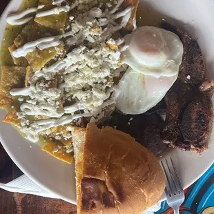 Chilaquiles C/Huevo Verdes
