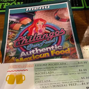 Michelada options (highly recommend)