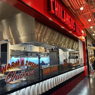 the interior of the restaurant