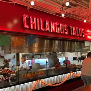 the interior of the restaurant