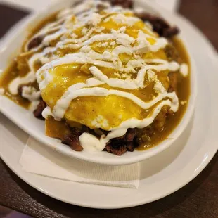 Huevos Rancheros with asada