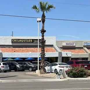 Busy  parking lot