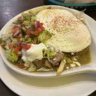 Smothered Green Chili Pork Burrito