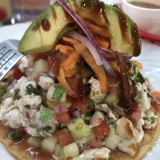 Shrimp Ceviche Tostada