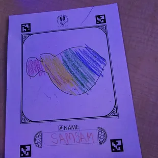 Scan in your drawing to see it in 3D swimming in a big screen