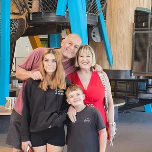 With our Grandkids at Museum