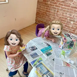 Painting and coloring area