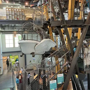 Flying bathtub playground