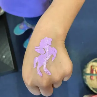 Face/hand paining on Easter Egg Hunt day