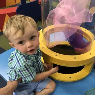 Air blower thing. My little boy loved this