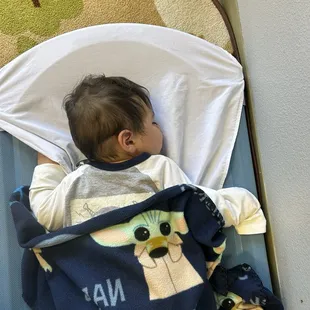 Nap time! Can't believe they got him to nap how amazing