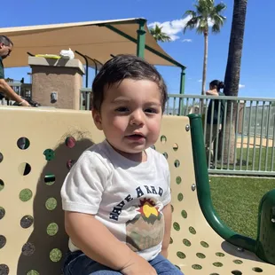 Playing on the play ground at children's learning adventure