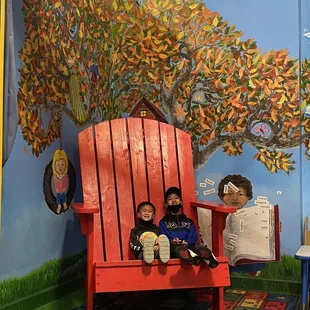 The reading area..
