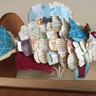 Lots of little touches, like this fish made of book pages.