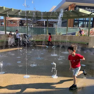 Water play area