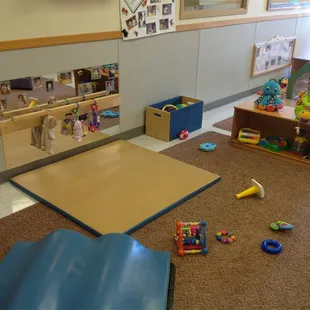 Lots of toys for infants.