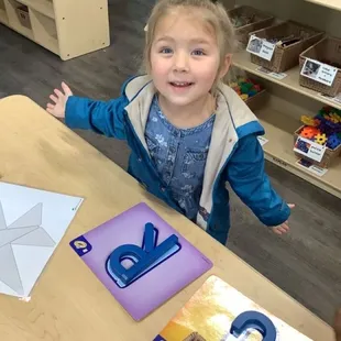 She knows first letter of her name