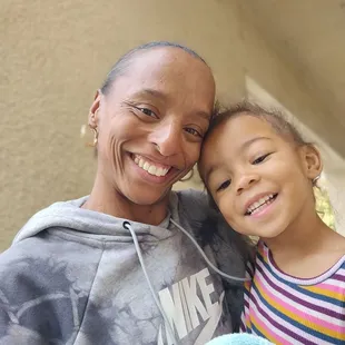 In front of the School  taking a selfie