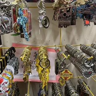 Selection of key chains