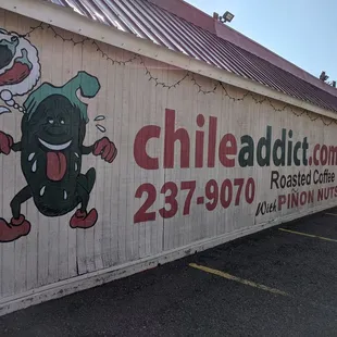 a sign on the side of a building