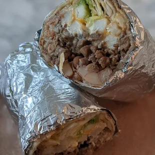 California burrito! Fries are on the thicker side but still good.