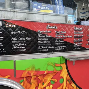 Menu - they also have specials (not pictured)