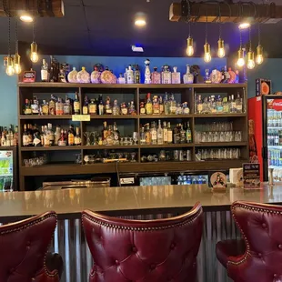 Great tequila selection at the bar.