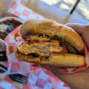 Hot chicken sandwich