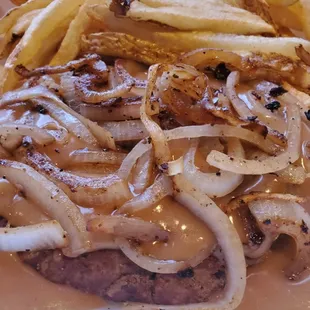Arnie's HamburgerSteak with BrownGravy mmmmm.