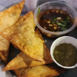 Birria Wontons
