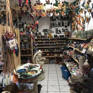 the inside of a store