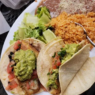 Yummy fish tacos!