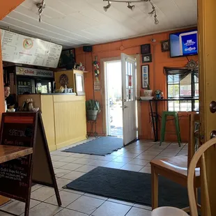 View of front door from inside