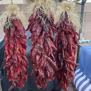 Ristras drying out in the Desert heat