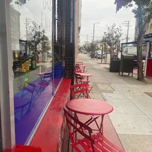 Outside seating