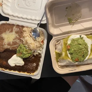 Enchiladas &amp; burrito