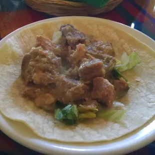 Mole Verde Con Puerco