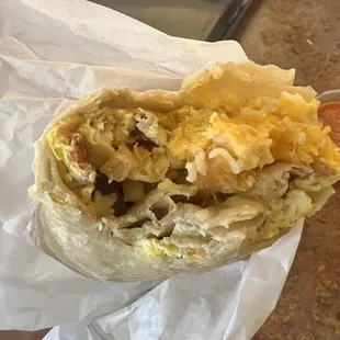 Bacon Breakfast Burrito