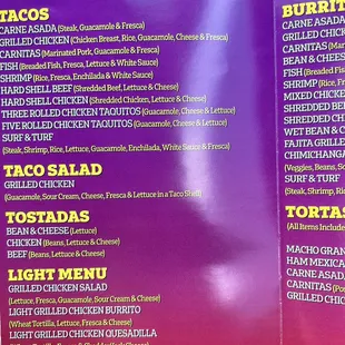 Menu as of 4.28.22