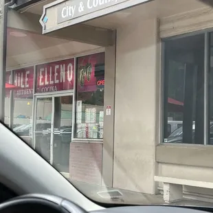 Front of their restaurant.