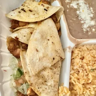 Grilled chicken quesadilla