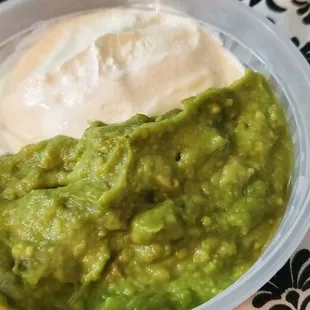 Guacamole and sour creme
