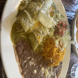 Shredded Chicken Enchiladas