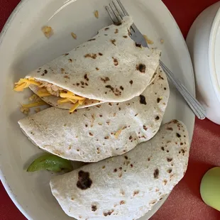 Tacos with house made tortillas