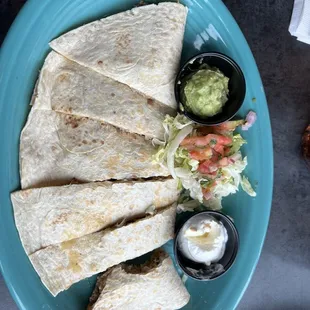 Green Chile Pork Quesadilla