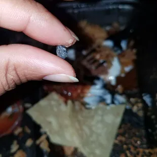 Food was good then I bit into what looks like a rock