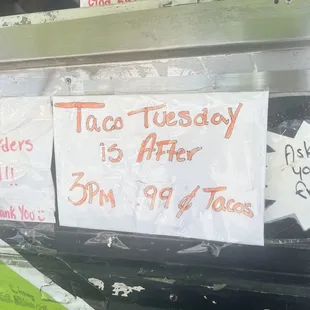 Taco Tuesday specials