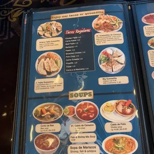 Soups Menu