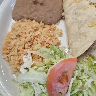 Kids crispy taco plate